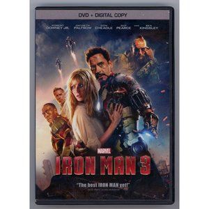IRON MAN 3 on DVD "The best IRON MAN yet!" ©2013, Marvel, Rated PG-13